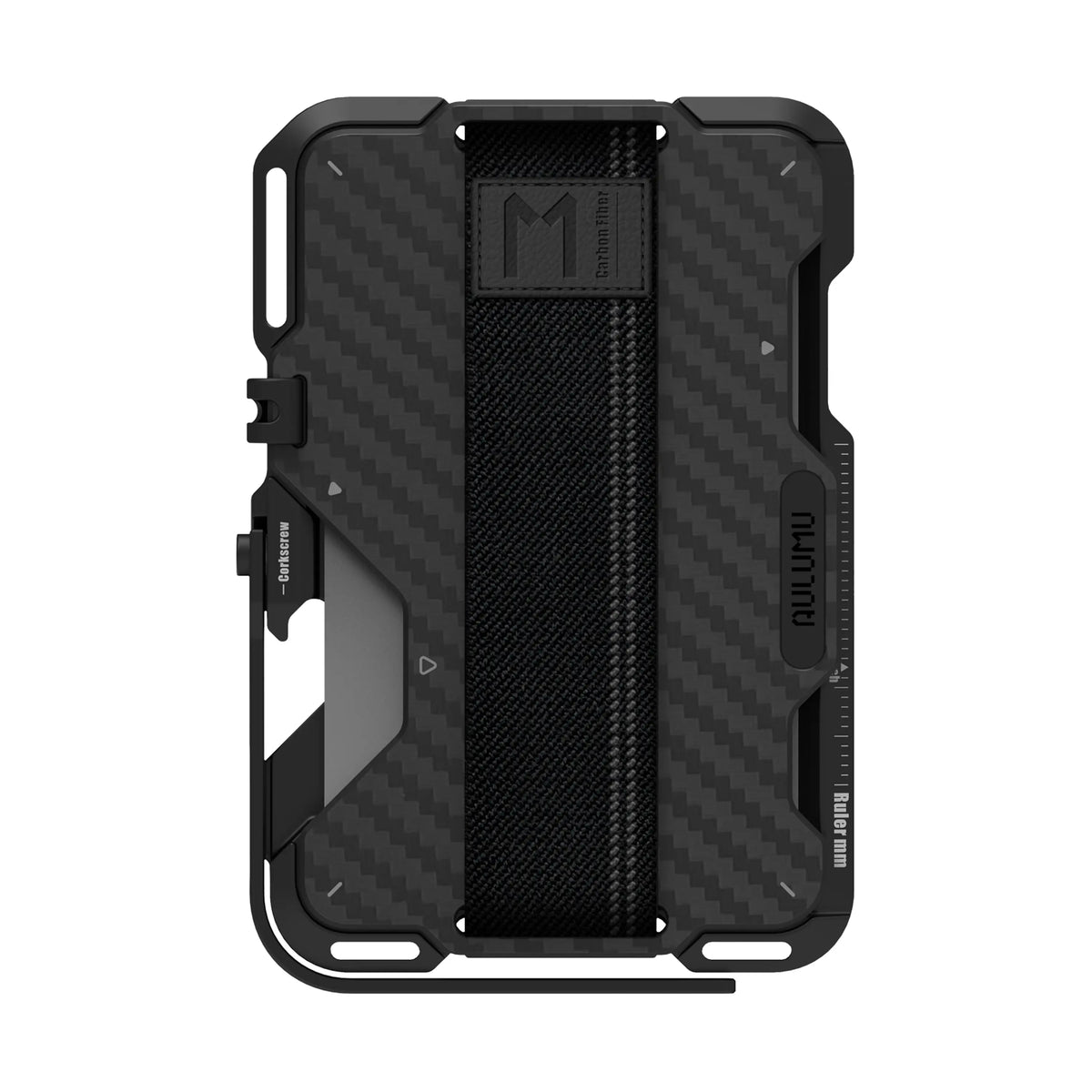 Aulumu Multi-Tool Magnetic Metal Wallet Carbon Fiber Cover MagSafe - G03