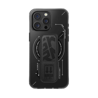 Skinarma HELIO Mag-Charge iPhone 16 Series with Grip Stand - Black