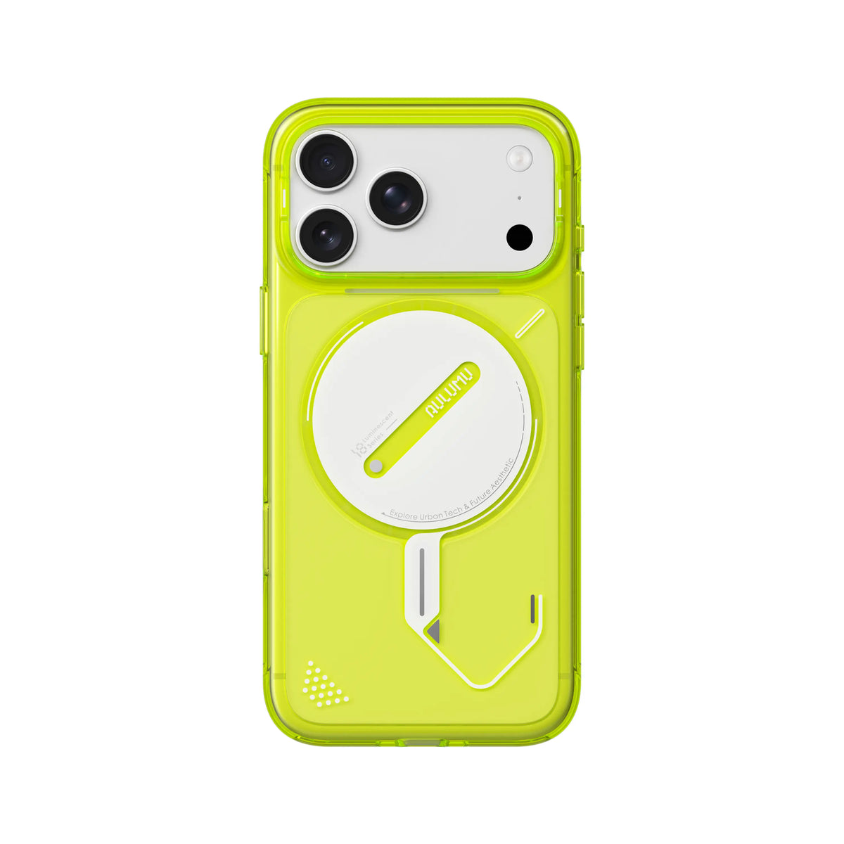 Aulumu Transparent Luminous Case With Camera Control Cover for iPhon 18 Pro - A18