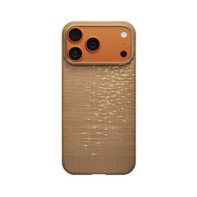 Pitaka Aramid Ultra-Slim Case With PitaTap for iPhone 17 Pro - Golden Glint