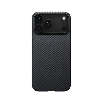 Pitaka Aramid Fiber Ultra-Slim Case With PitaTap Camera Control for iPhone 17 Pro - Black/Gray