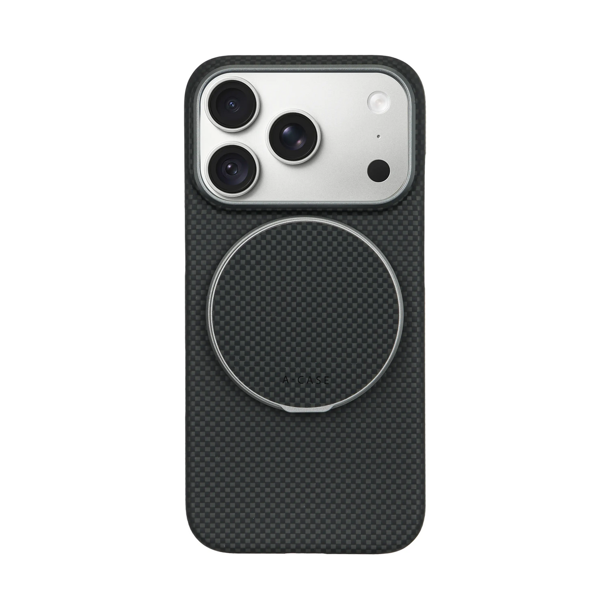 A-Case Aramid Fiber Phone Case With Grip 2 in 1 For iPhone 18 Pro Max - Desen