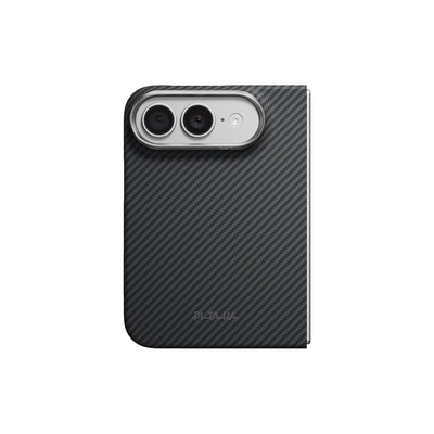 Pitaka Edge Aramid Fiber Case With PitaTap Camera Control For iPhone Duo - Black/Gray