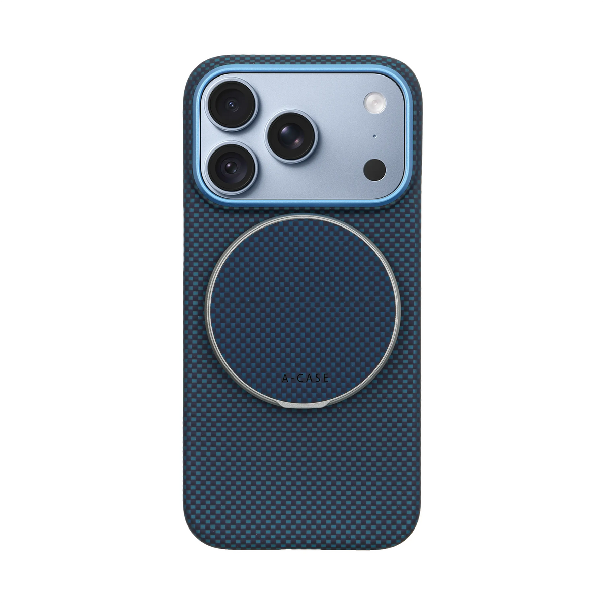 A-Case Aramid Fiber Phone Case With Grip 2 in 1 For iPhone 18 Pro Max - Desen