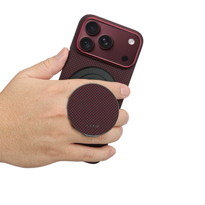 A-Case Aramid Fiber Phone Case With Grip 2 in 1 For iPhone 18 Pro Max - Desen