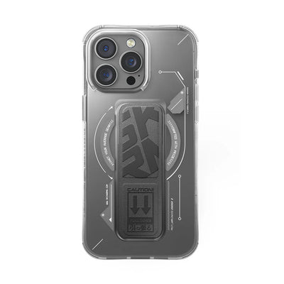 Skinarma HELIO Mag-Charge iPhone 16 Series with Grip Stand - Gray