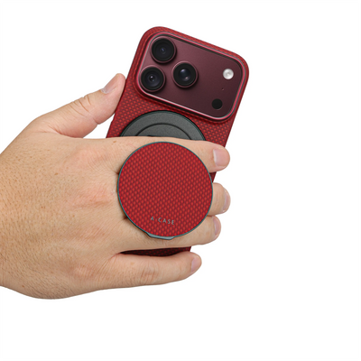 A-Case Aramid Fiber Phone Case With Grip 2 in 1 For iPhone 18 Pro Max - Desen