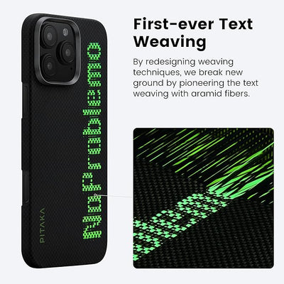 Aries Collaborative Luminous Case Tactile Woven Case for iPhone 16 Pro Max - No Problemo