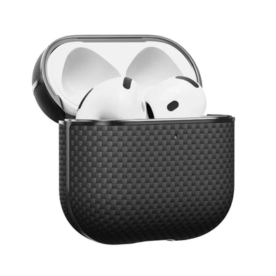 Pitaka Aramid Fiber Case for AirPods 4 - Black/Gray