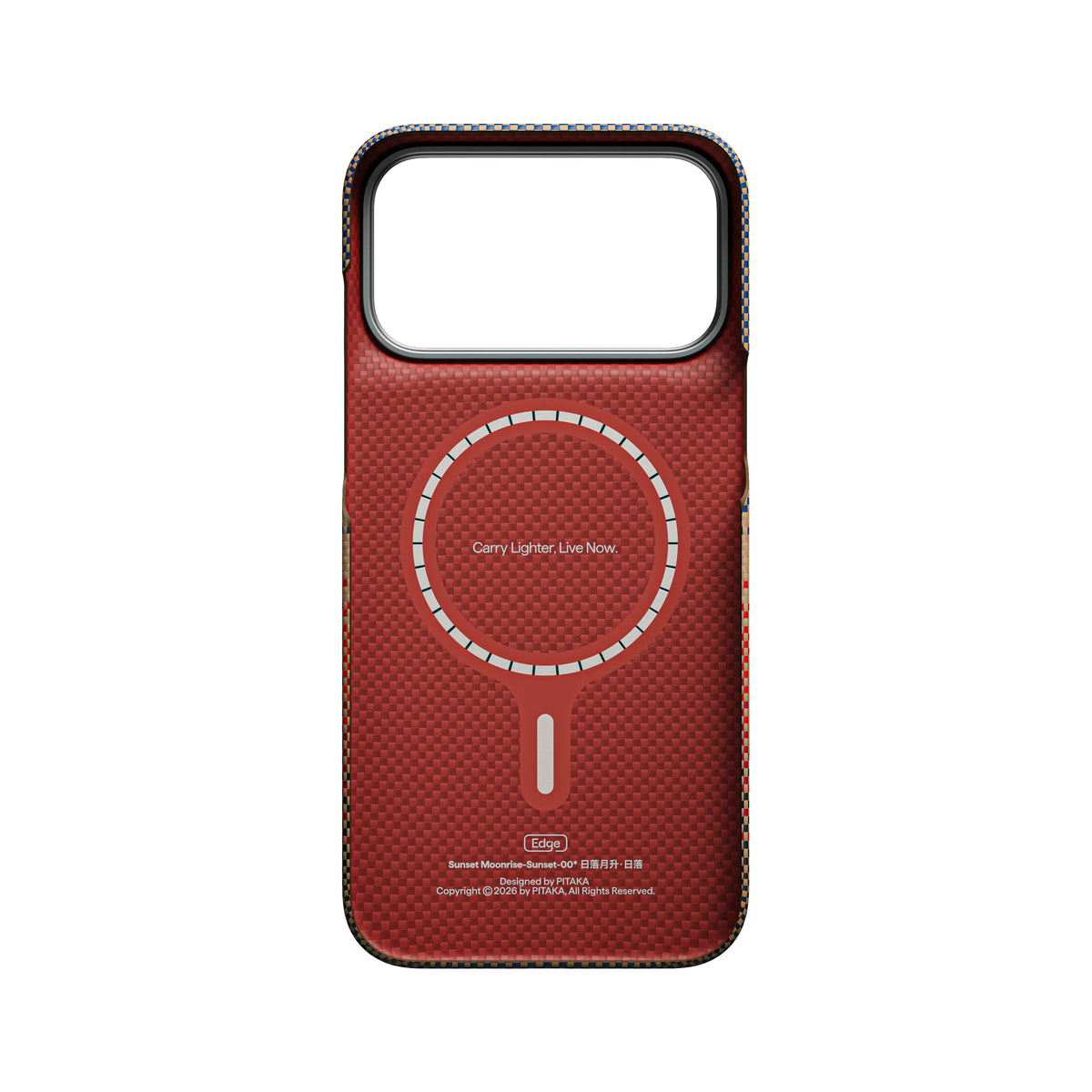 Pitaka Ultra-Slim Case With PitaTap Camera Control for iPhone 18 Pro - Sunset