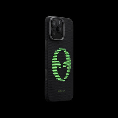 Aries Collaborative Luminous Case Tactile Woven Case for iPhone 16 Pro - Alien