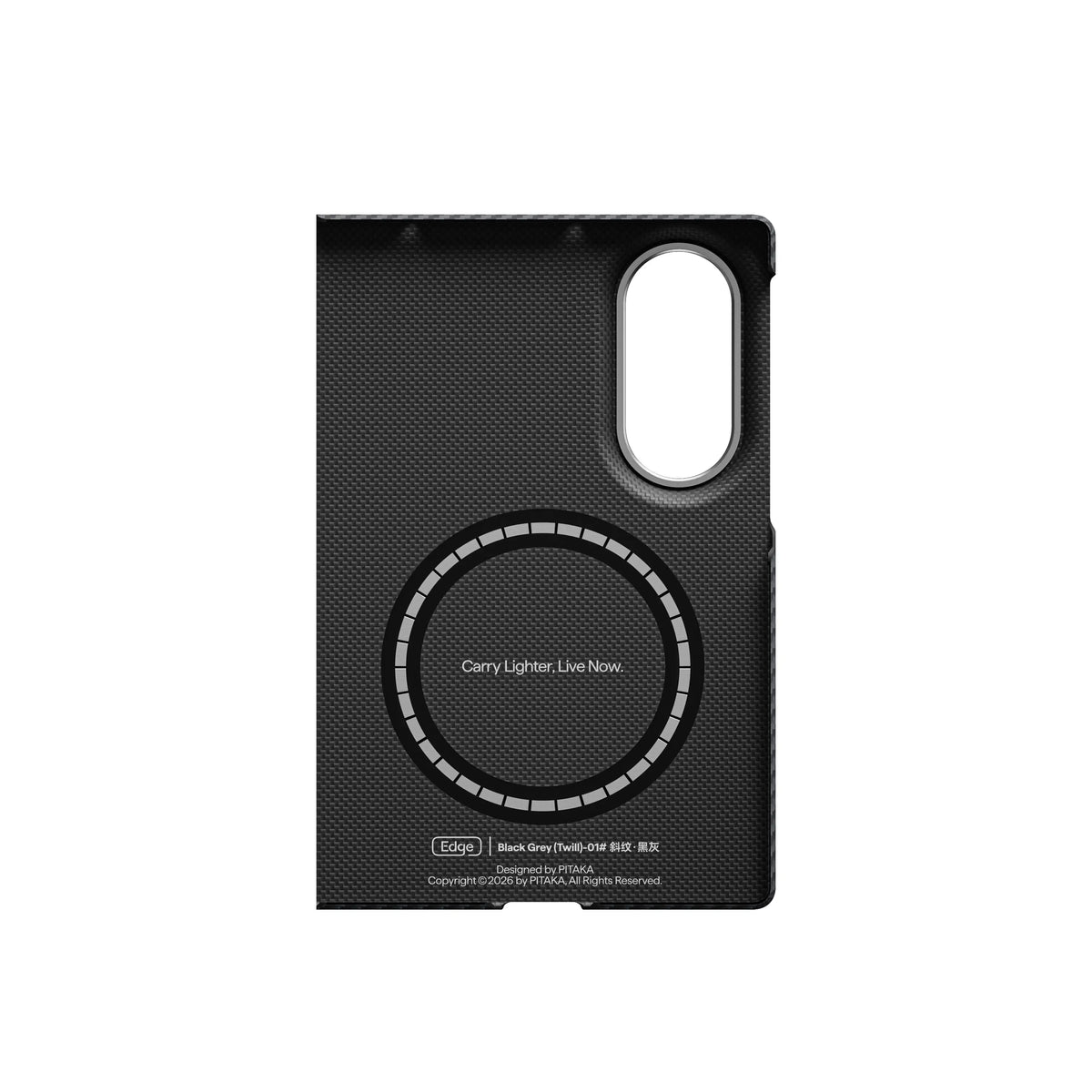 Pitaka Z Fold 8 Fusion Weaving Case With Ultra-Slim Touch - Black/Gray