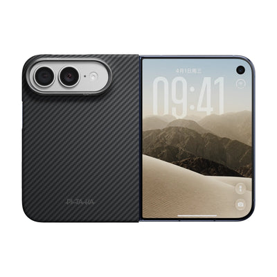 Pitaka Edge Aramid Fiber Case With PitaTap Camera Control For iPhone Duo - Black/Gray