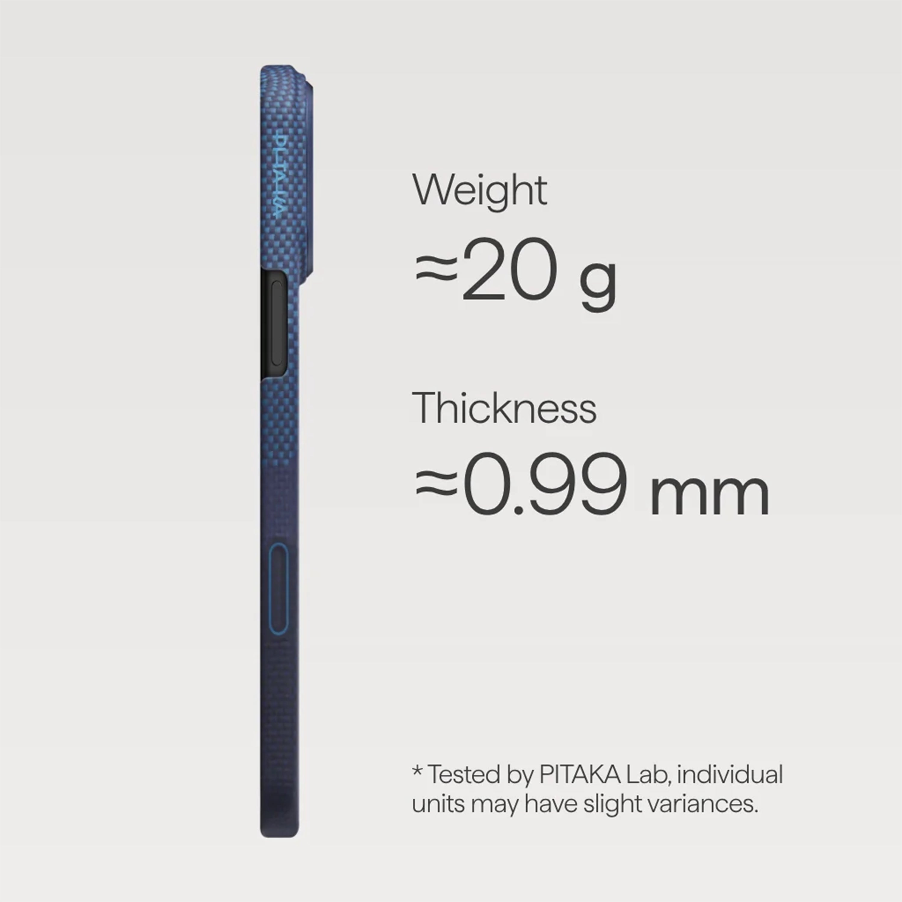 Pitaka Aramid Ultra-Slim Case With PitaTap for iPhone 17 Pro - Over The Horizon