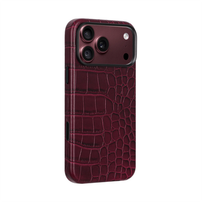 A-Case Genuine Leather Crocodile Pattern Case for iPhone 18 Pro Max – Javan