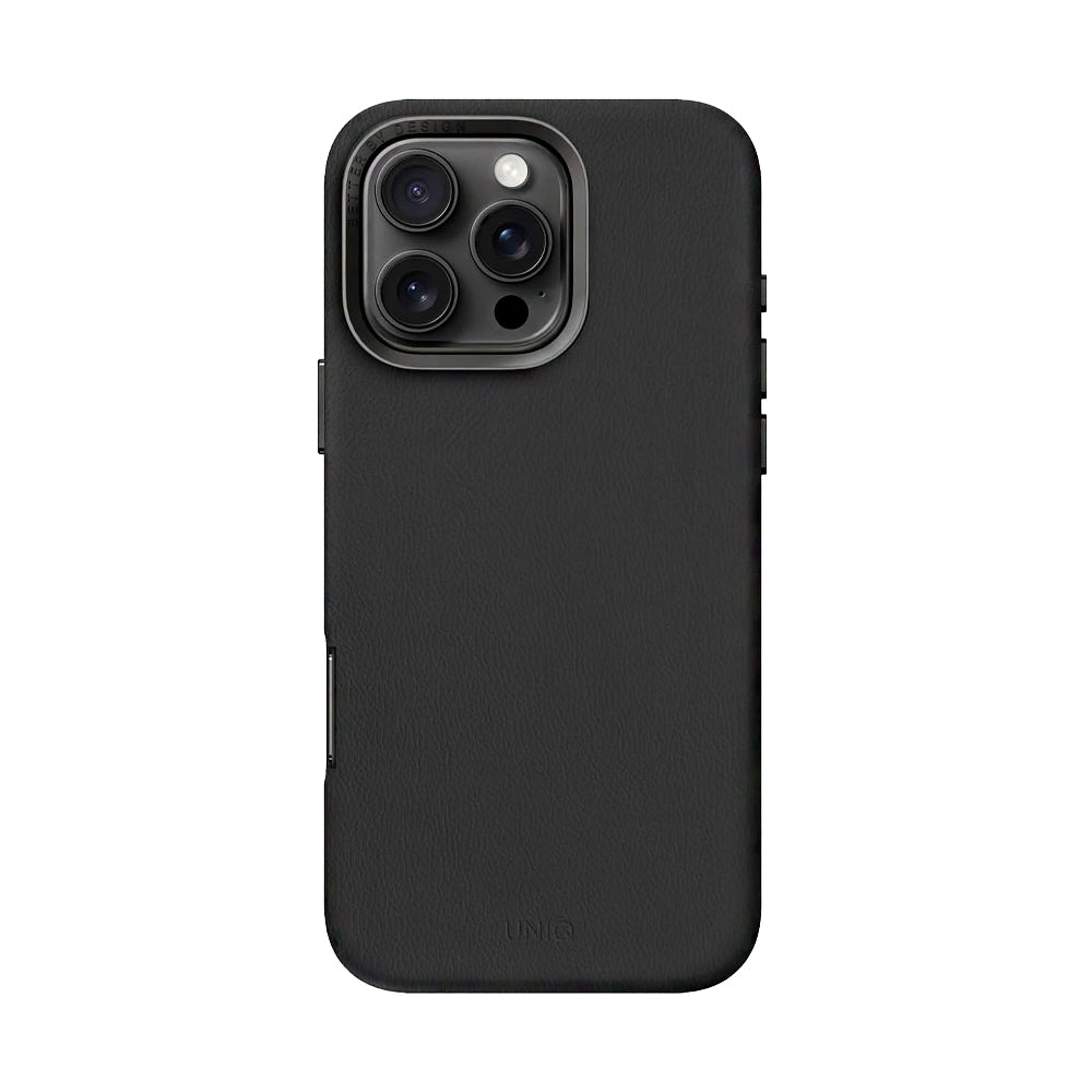 Uniq Lyden Vegan Leather Case For iPhone 16 Series - Black