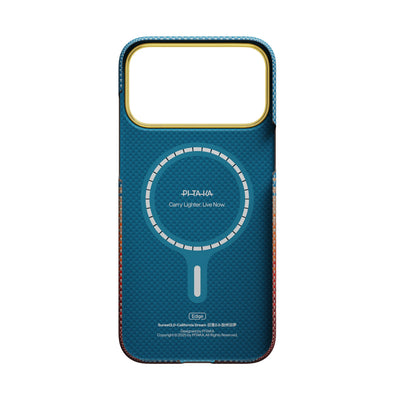 Pitaka Ultra-Slim Case With PitaTap Camera Control for iPhone 17 Pro Max - Sunset California Dream 01