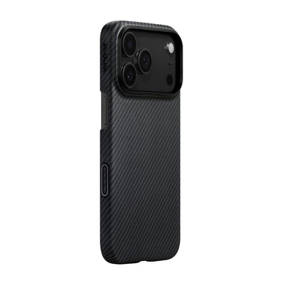 Pitaka Aramid Fiber Ultra-Slim Case With PitaTap Camera Control for iPhone 17 Pro - Black/Gray