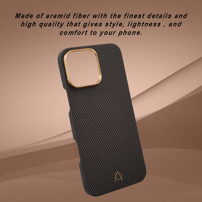 A-Case Aramid Fiber Slim Case For iPhone 16 Pro Max - Desen