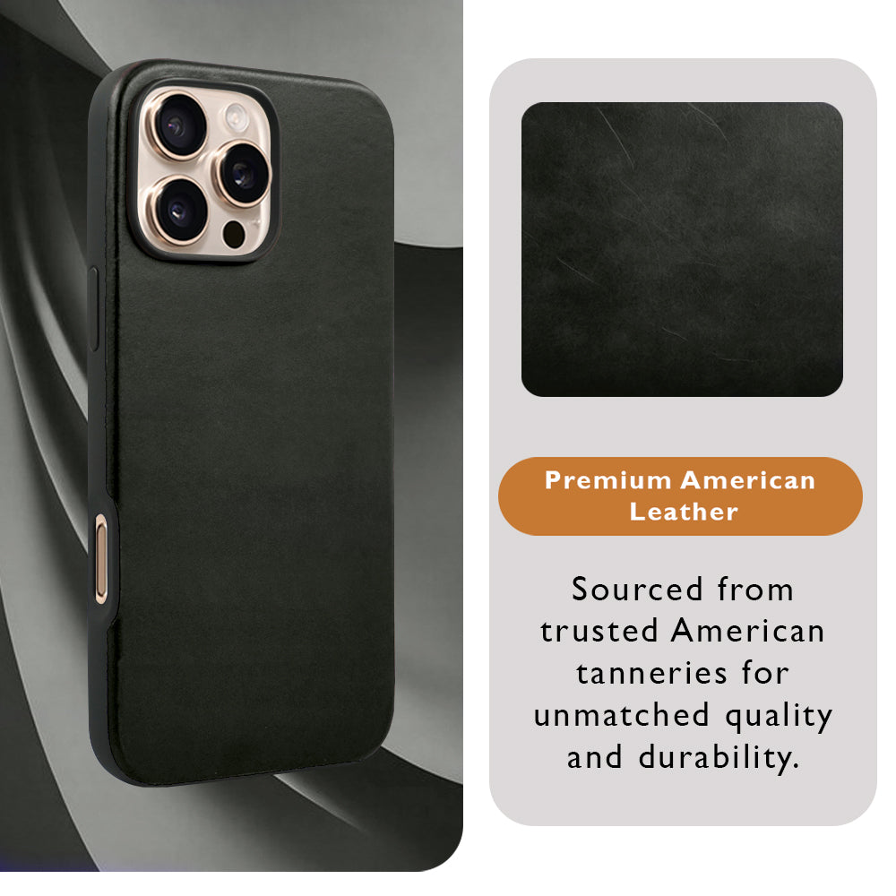 A-Case American Leather Case for iPhone 16 Pro Max - Elmas
