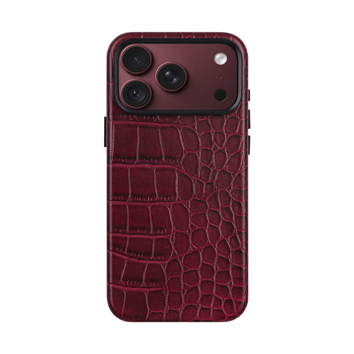 A-Case Genuine Leather Crocodile Pattern Case for iPhone 18 Pro Max – Javan