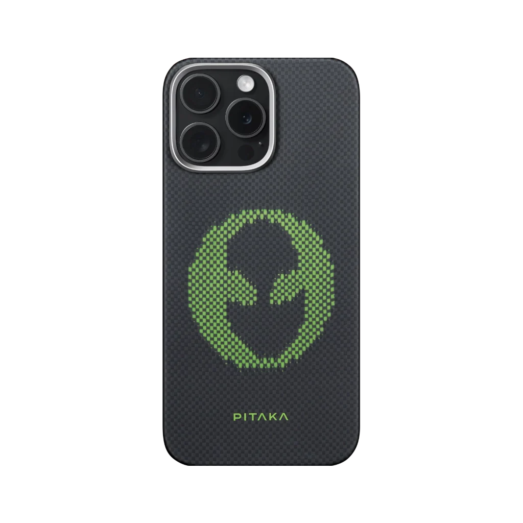 Aries Collaborative Luminous Case Tactile Woven Case for iPhone 16 Pro - Alien