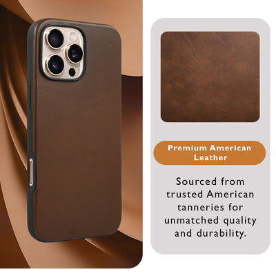 A-Case American Leather Case for iPhone 16 Pro Max - Elmas