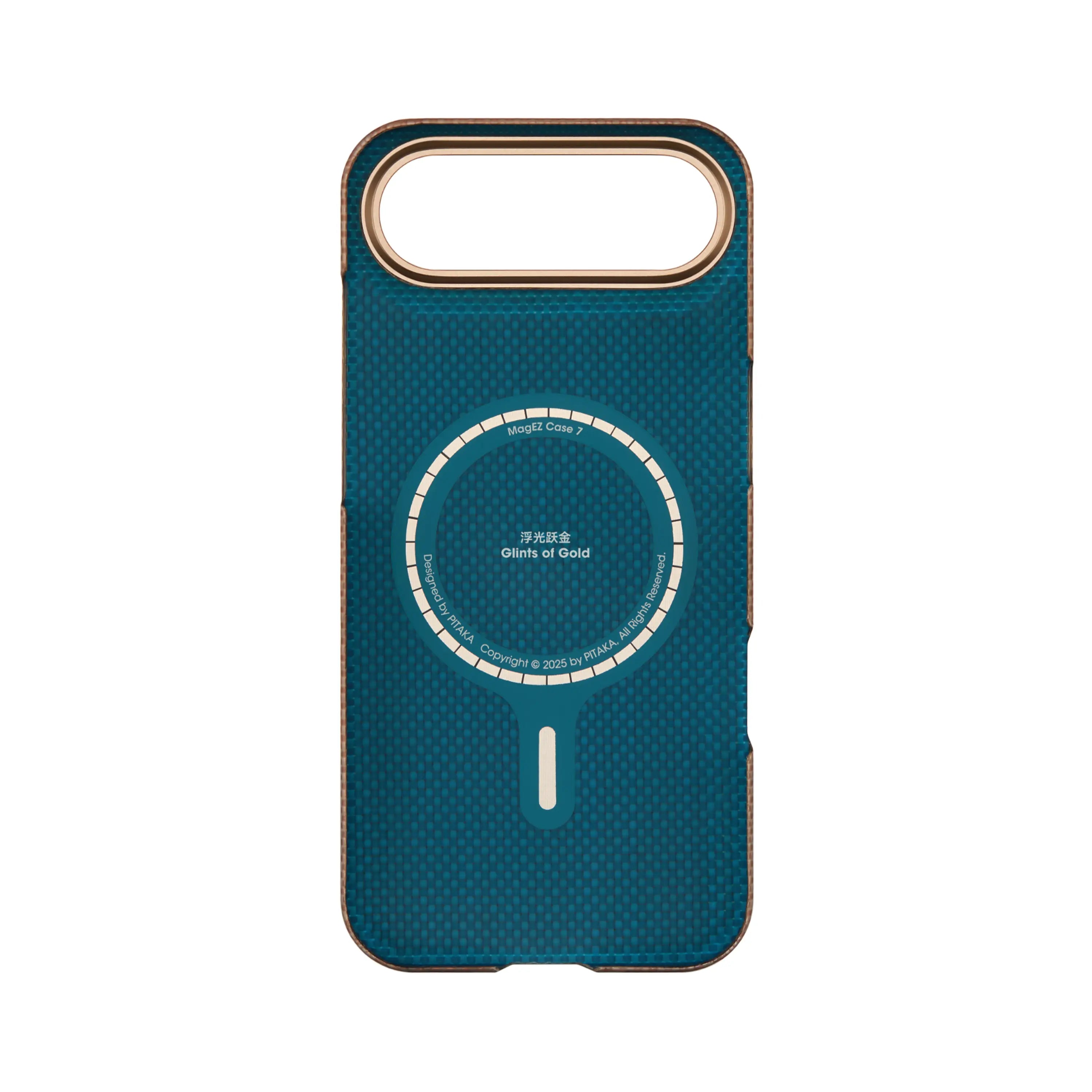 Pitaka Aramid Ultra-Slim Case With PitaTap for iPhone 17 Air - Golden Glint