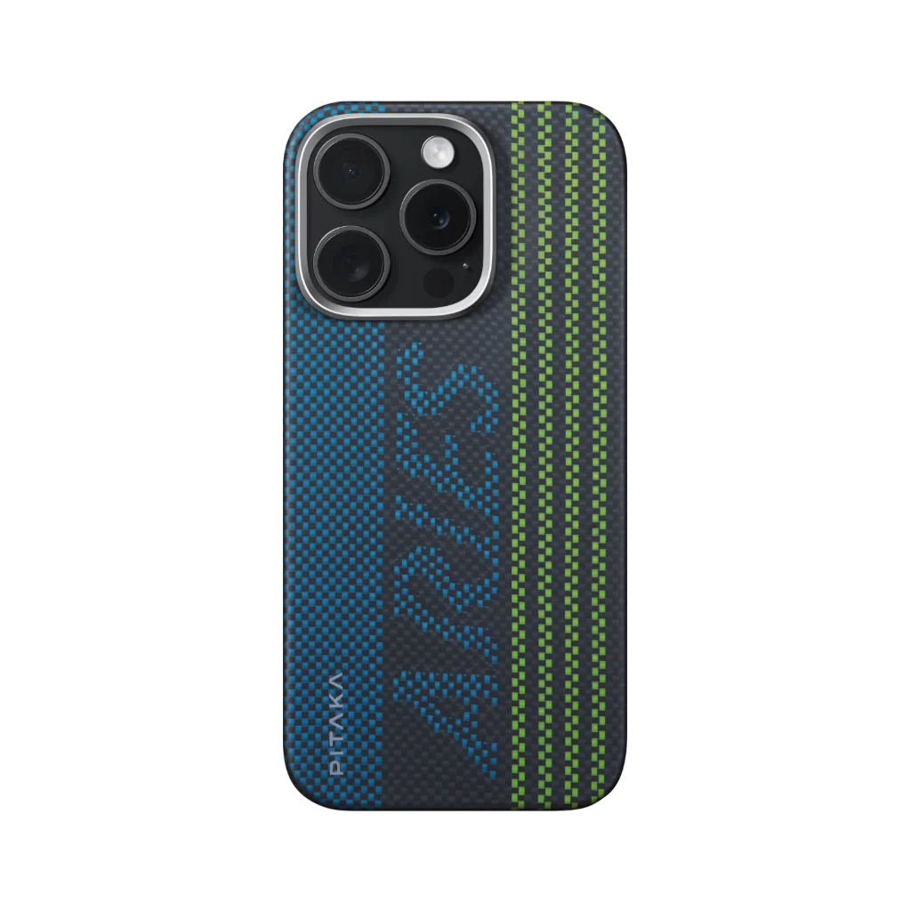 Aries Collaborative Luminous Case Tactile Woven Case for iPhone 16 Pro Max  - Credit Card