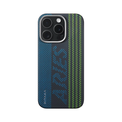 Aries Collaborative Luminous Case Tactile Woven Case for iPhone 16 Pro Max  - Credit Card