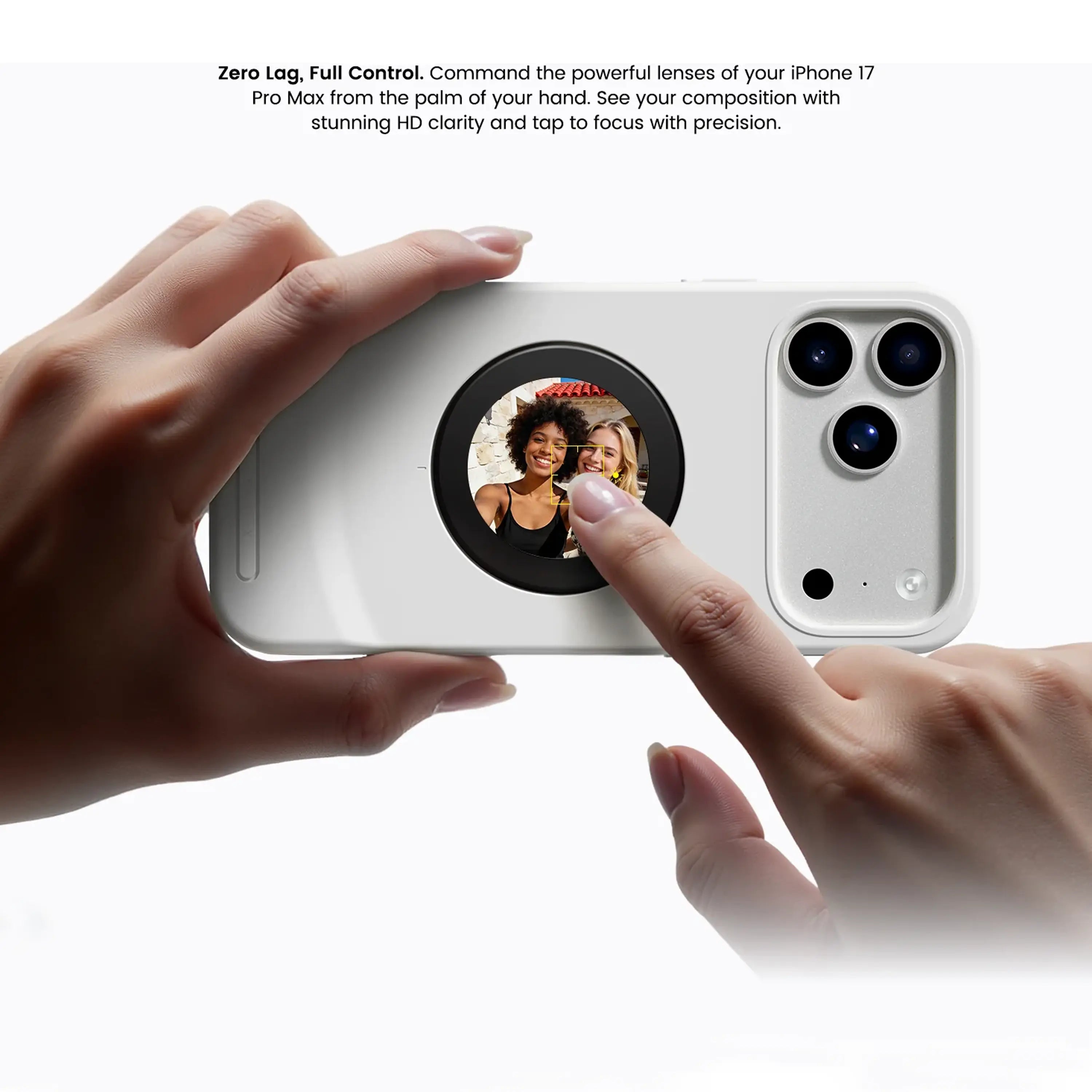 Selfix Shockproof Case With Selfie Screen For iPhone 17 Pro Max