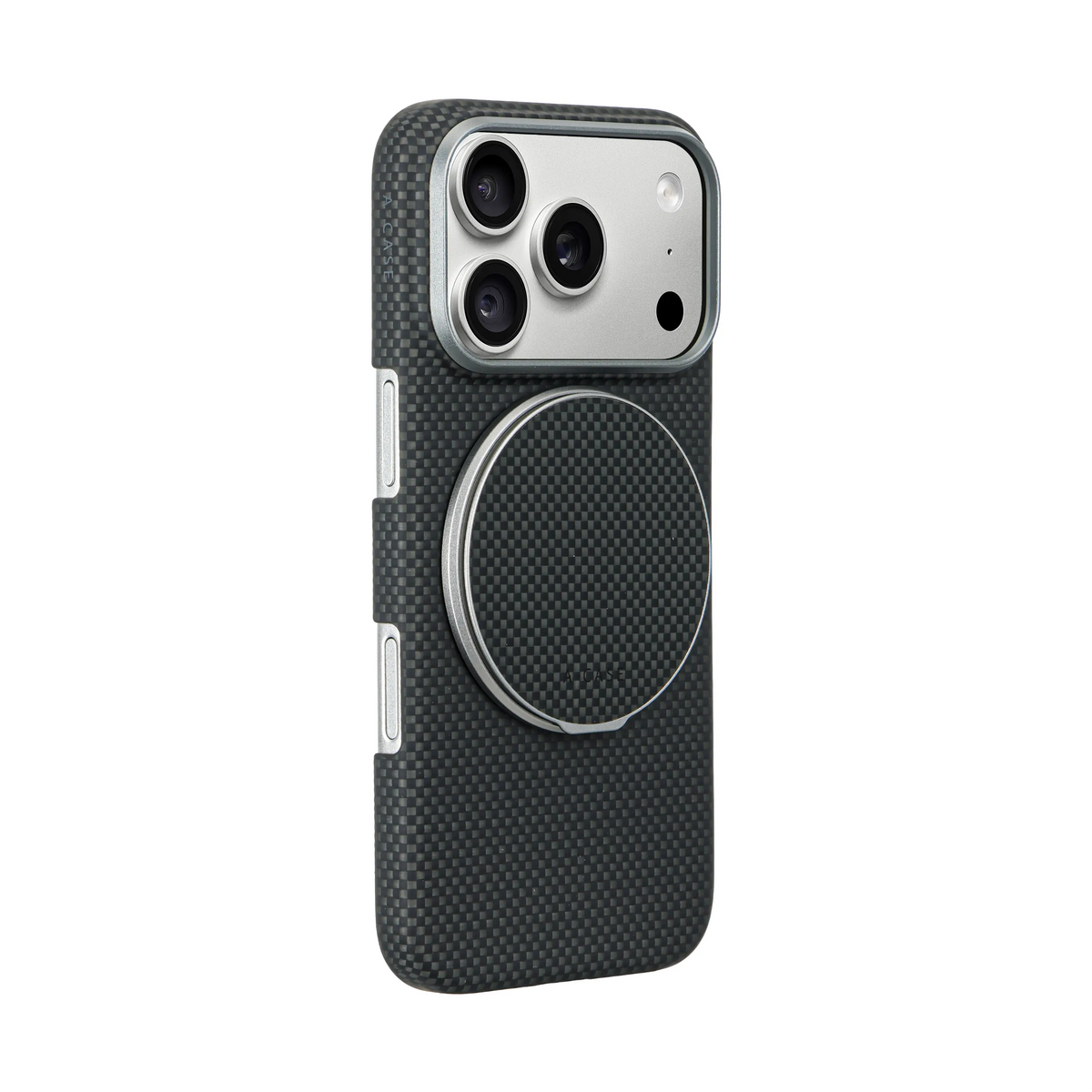 A-Case Aramid Fiber Phone Case With Grip 2 in 1 For iPhone 18 Pro Max - Desen