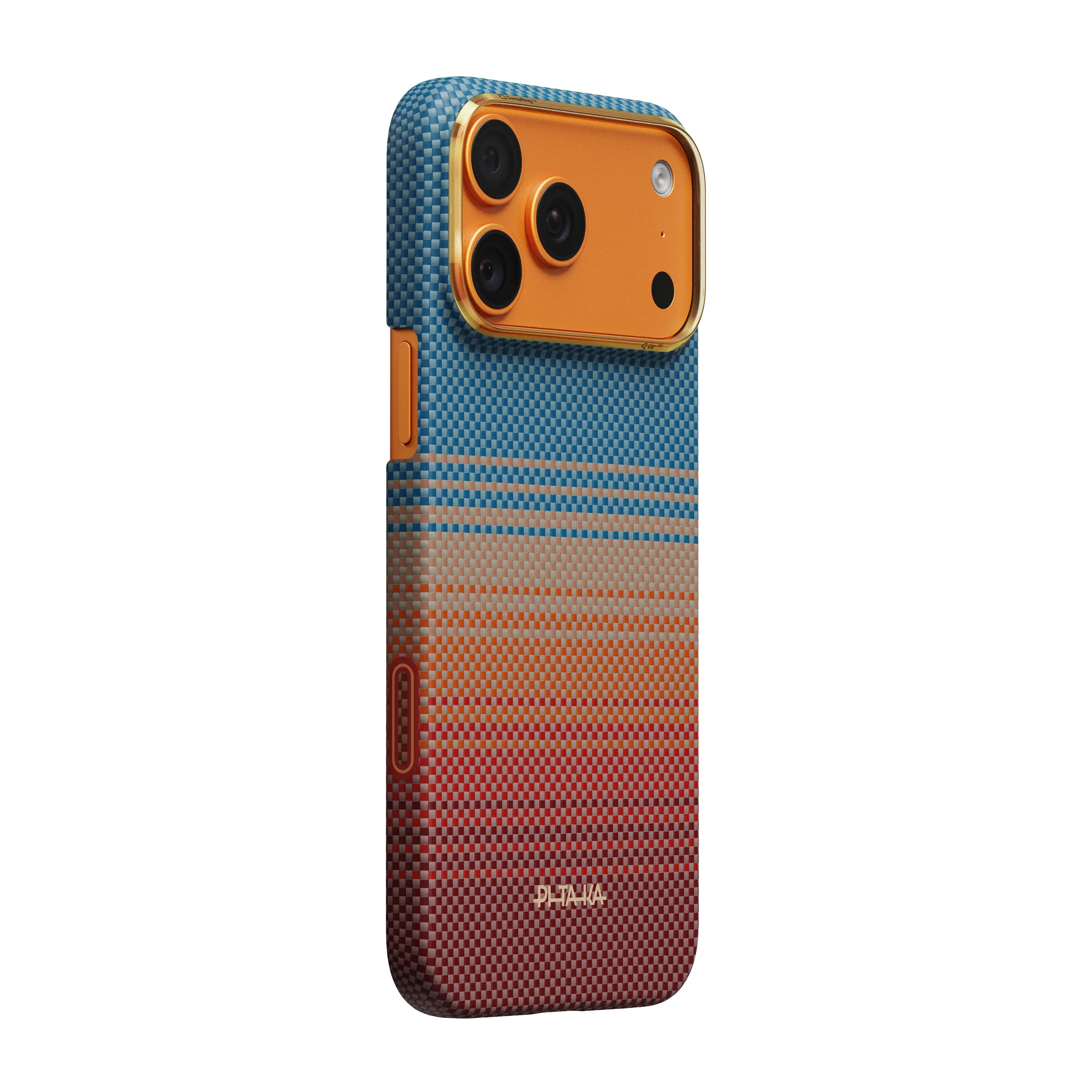 Pitaka Ultra-Slim Case With PitaTap Camera Control for iPhone 17 Pro Max - Sunset California Dream 01