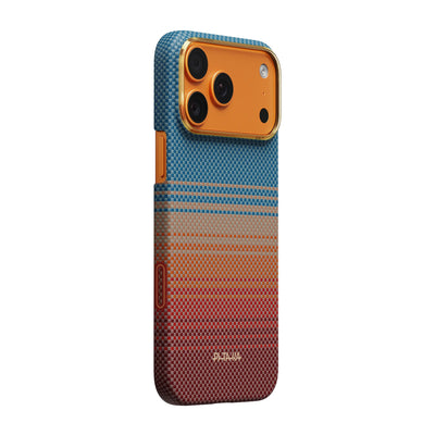 Pitaka Ultra-Slim Case With PitaTap Camera Control for iPhone 17 Pro Max - Sunset California Dream 01