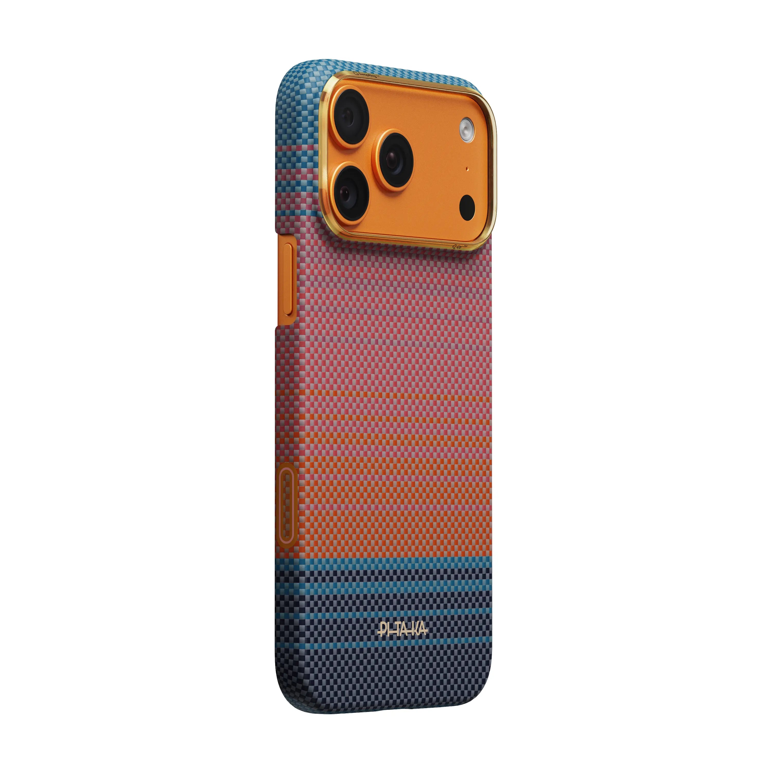 Pitaka Ultra-Slim Case With PitaTap Camera Control for iPhone 17 Pro Max - Sunset California Dream 04