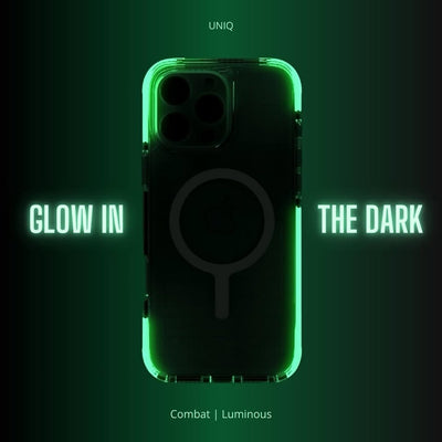 Uniq Combat Luminous Triple-Layered Protective Case for iPhone 16 Series-Clear