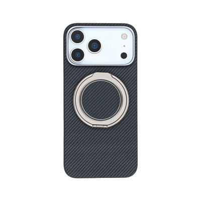 A-Case Aramid Fiber Magnetic Phone Grip with Metal Stand - Kavar