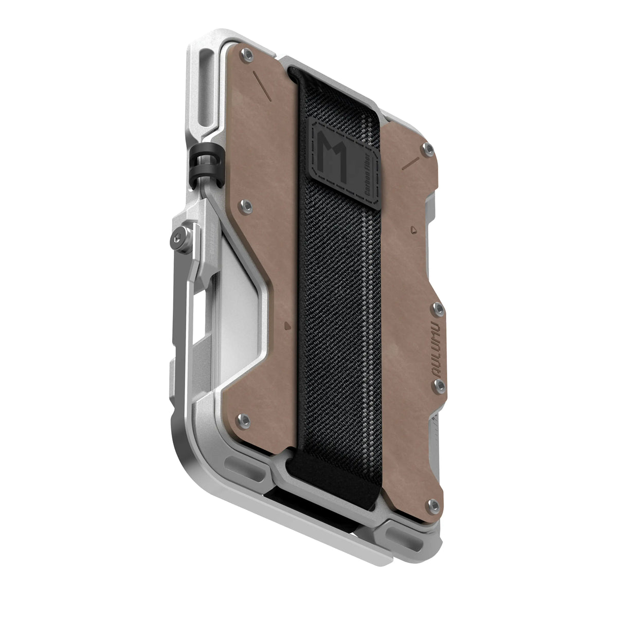 Aulumu Multi-Tool Magnetic Metal Wallet Genuine Leather Cover MagSafe - G03