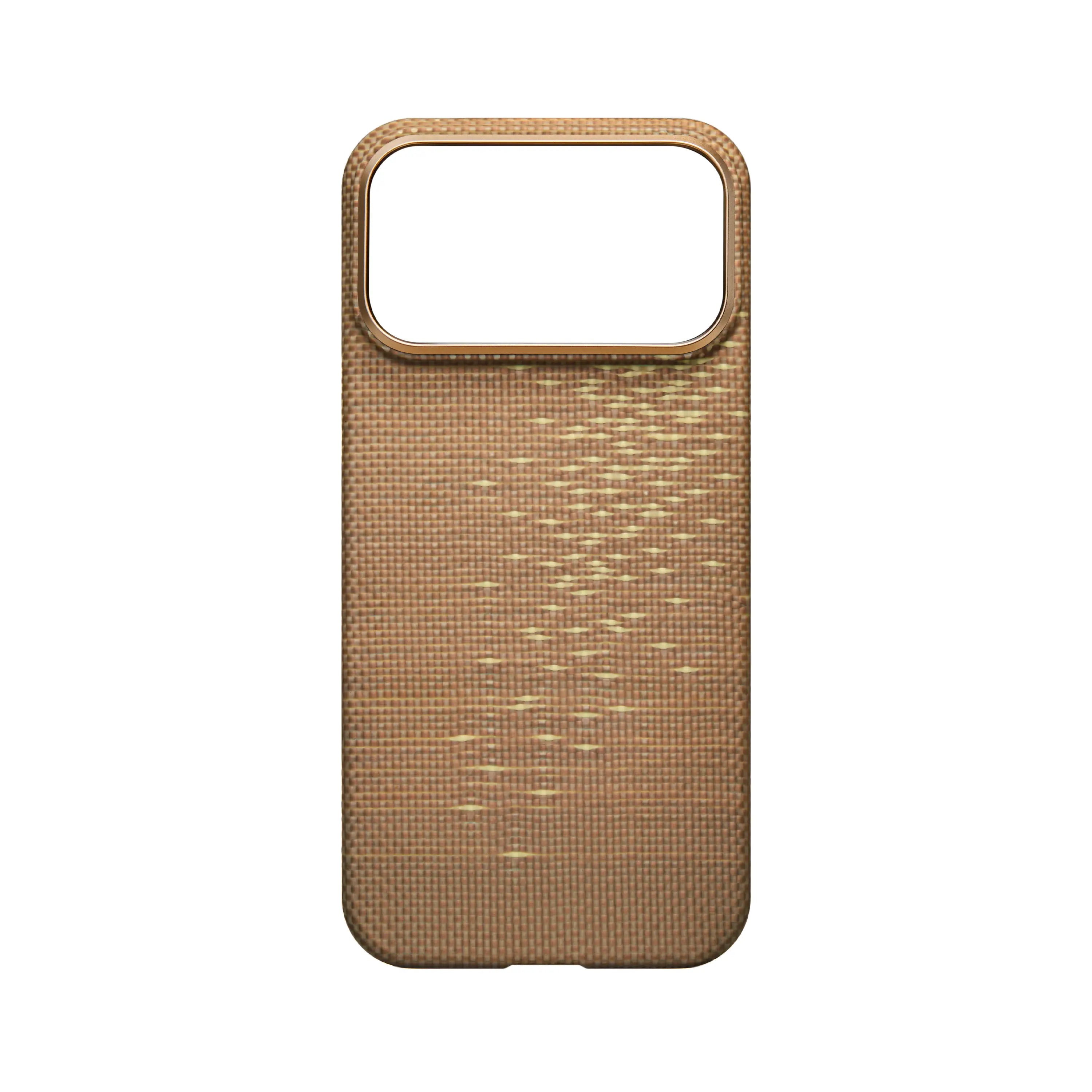 Pitaka Aramid Ultra-Slim Case With PitaTap for iPhone 17 Pro - Golden Glint