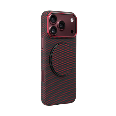A-Case Aramid Fiber Phone Case With Grip 2 in 1 For iPhone 18 Pro Max - Desen