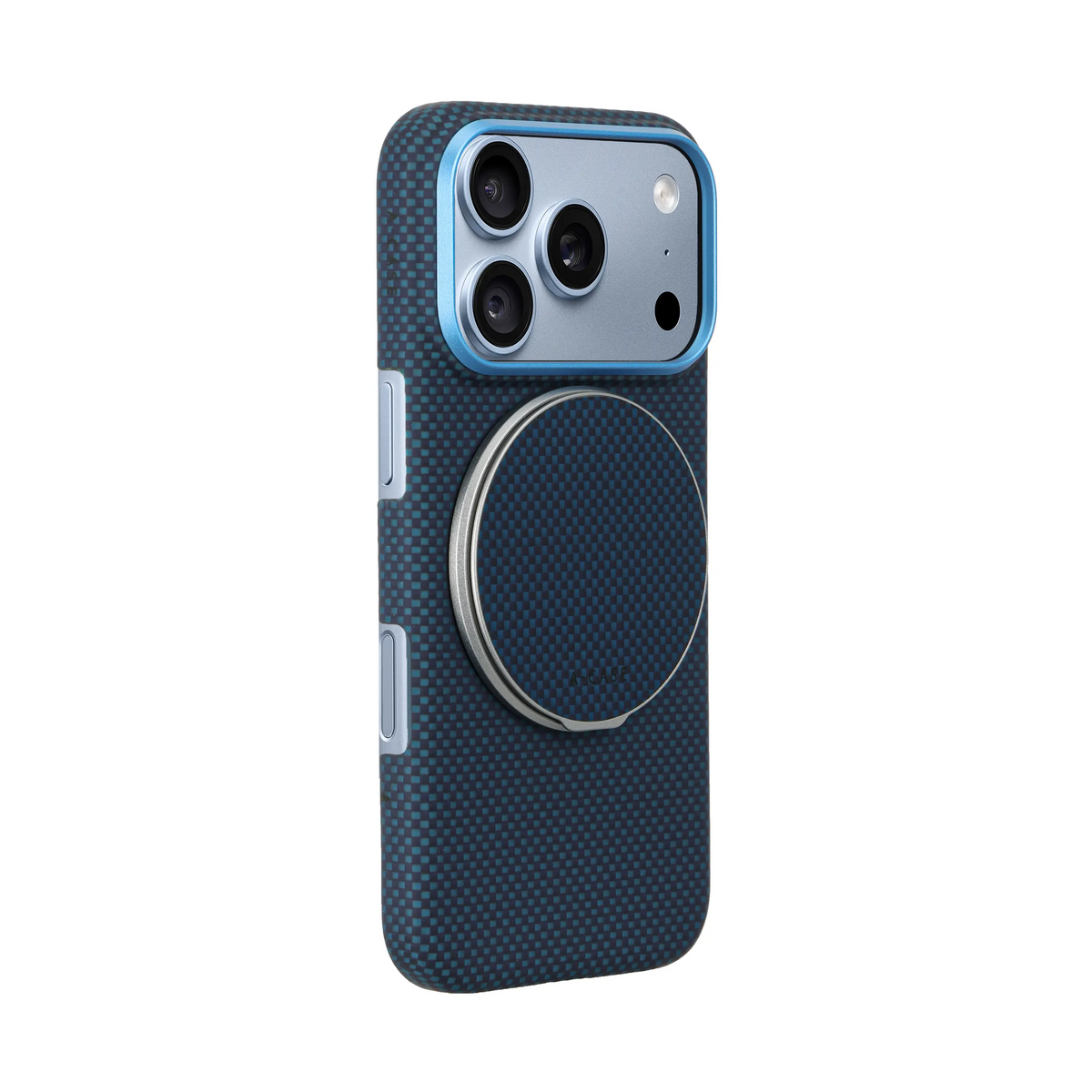 A-Case Aramid Fiber Phone Case With Grip 2 in 1 For iPhone 18 Pro Max - Desen