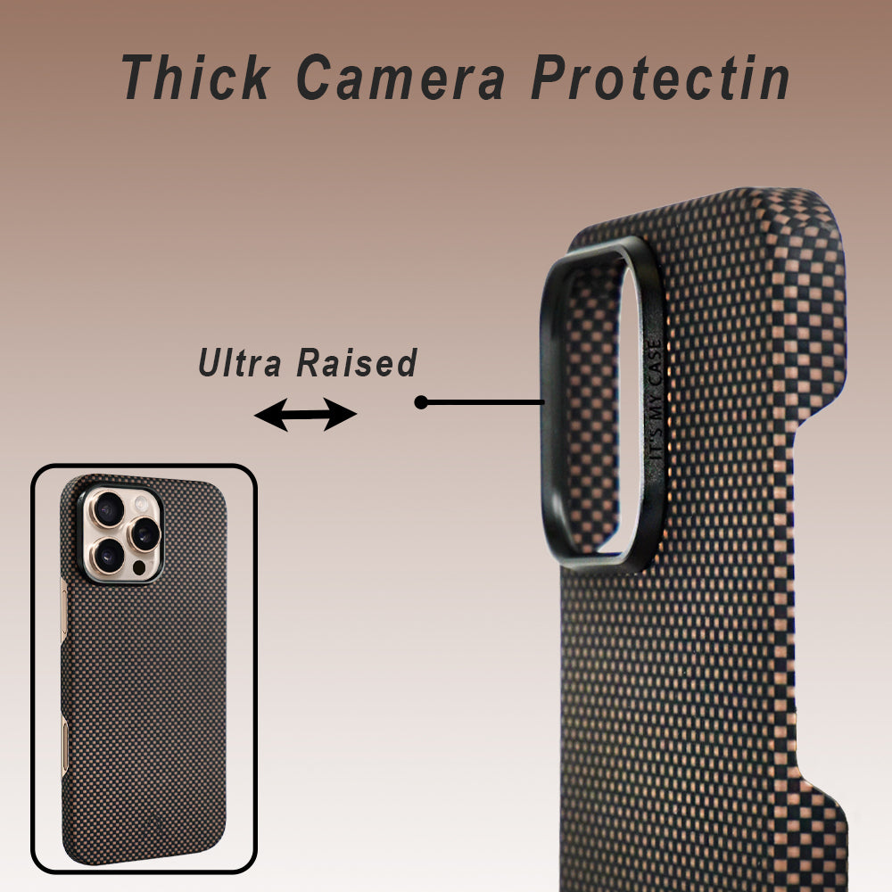 A-Case Aramid Fiber Slim Case For iPhone 16 Pro Max - Desen