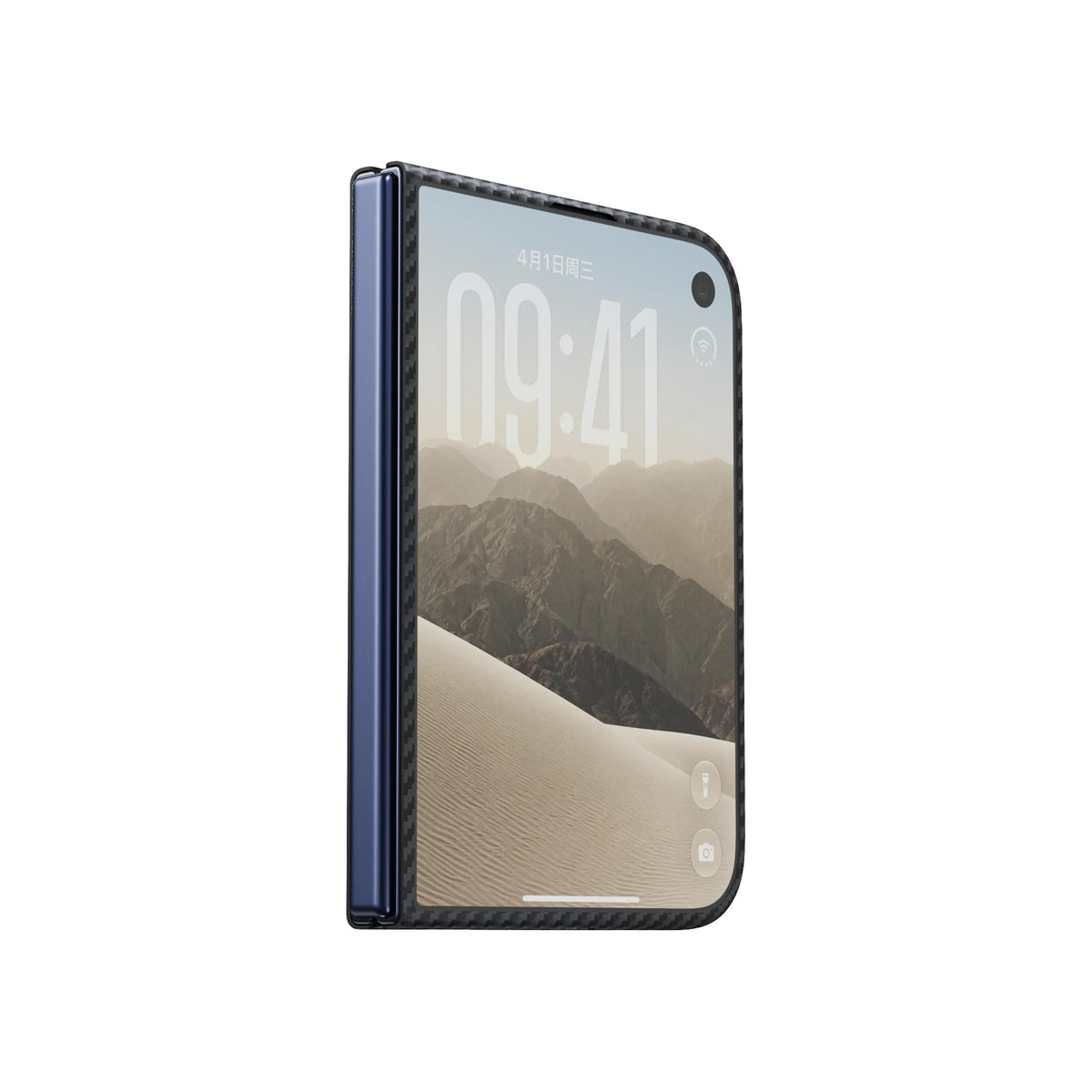 Pitaka Edge Aramid Fiber Case With PitaTap Camera Control For iPhone Duo - Black/Gray