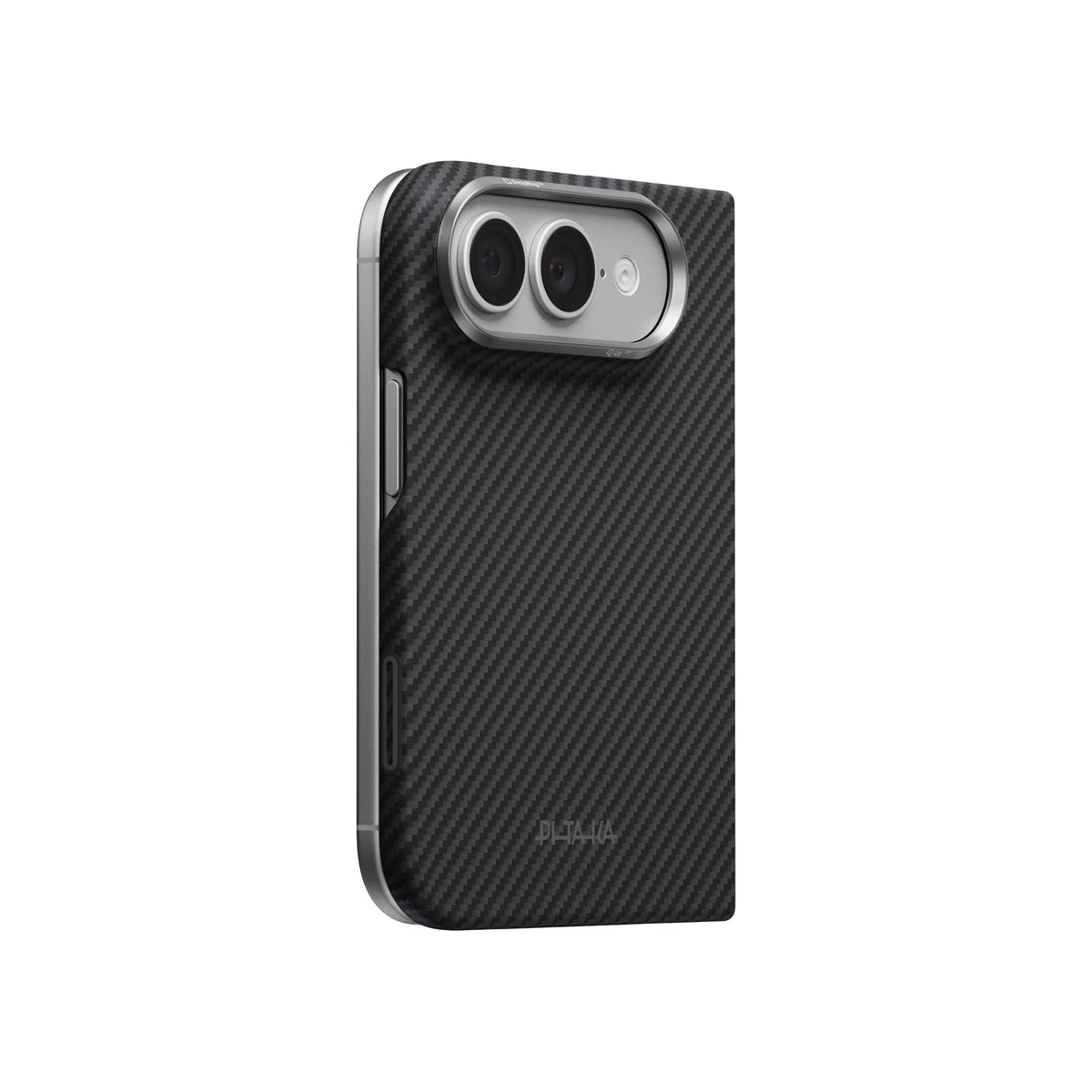 Pitaka Edge Aramid Fiber Case With PitaTap Camera Control For iPhone Duo - Black/Gray