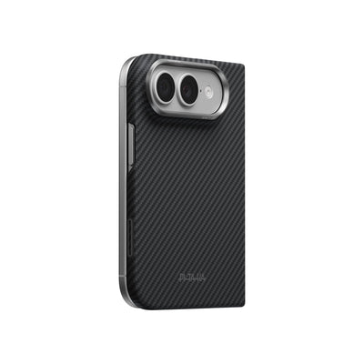 Pitaka Edge Aramid Fiber Case With PitaTap Camera Control For iPhone Duo - Black/Gray