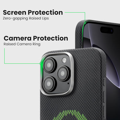 Aries Collaborative Luminous Case Tactile Woven Case for iPhone 16 Pro - Alien