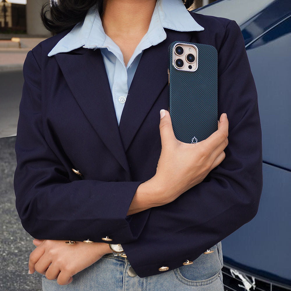 A-Case Aramid Fiber Slim Case For iPhone 16 Pro Max - Desen