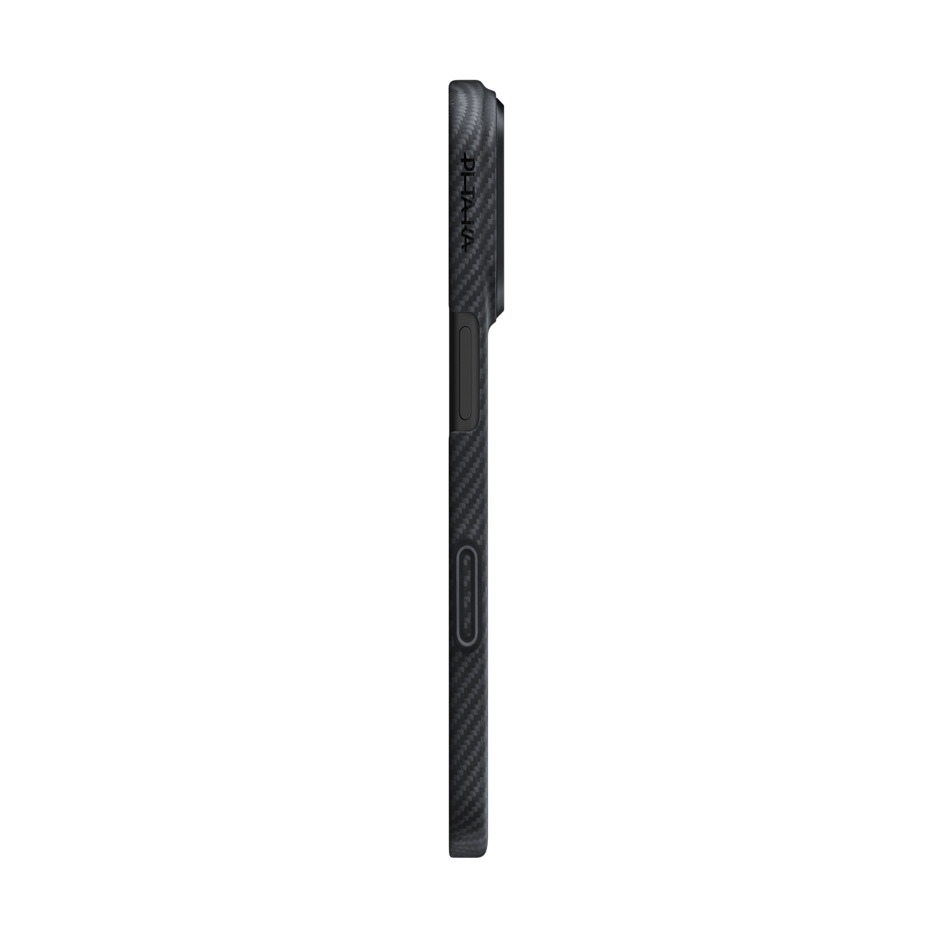 Pitaka Aramid Fiber Ultra-Slim Case With PitaTap Camera Control for iPhone 17 Pro - Black/Gray