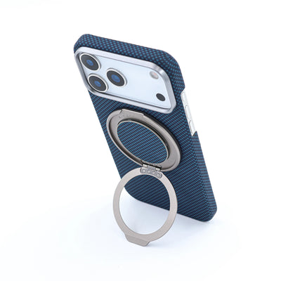 A-Case Aramid Fiber Magnetic Phone Grip with Metal Stand - Desen