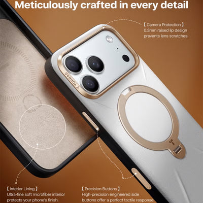 Torras Ostand Q3 VegSkin for iPhone 17 Series - Gray